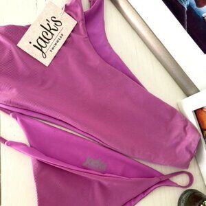 NWT Bikini Set by Jack's Surfboards - Pink/Purple - Large